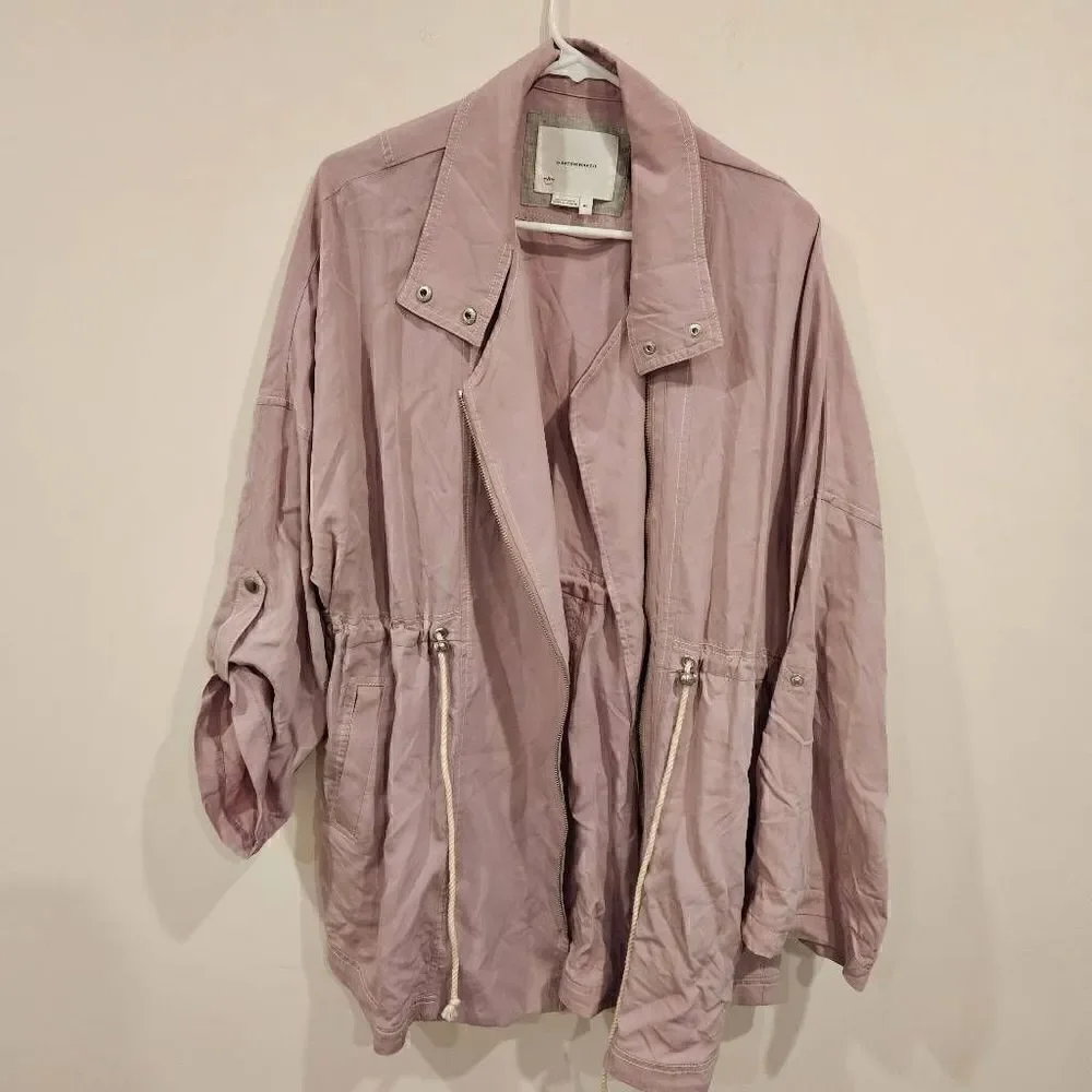 Anthropologie Danuta Cupro Jacket Oversized Lilac Size M/L